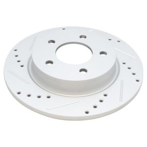 2009-13 Mazda 3 Rear Ceramic Premium G-Coated Brake Pad & Rotor Kit with Calipers TRQ Performance BKA26874