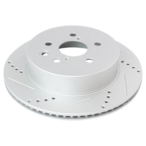 Lexus IS250 Rear Ceramic Premium G-Coated Brake Pad & Rotor Kit with Calipers TRQ Performance BKA26875