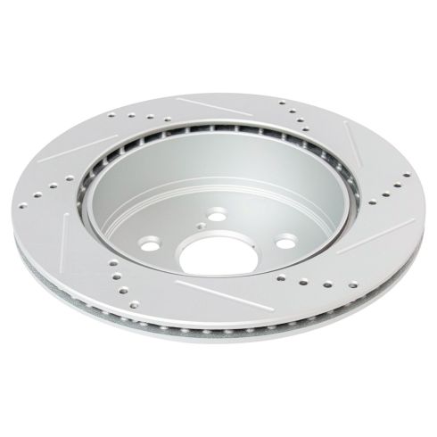 Lexus IS250 Rear Ceramic Premium G-Coated Brake Pad & Rotor Kit with Calipers TRQ Performance BKA26875