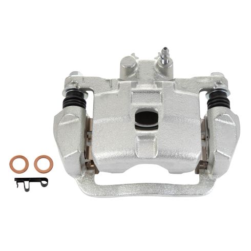 Subaru Forester Impreza Rear Ceramic Premium G-Coated Brake Pad & Rotor Kit with Calipers TRQ Performance BKA26911