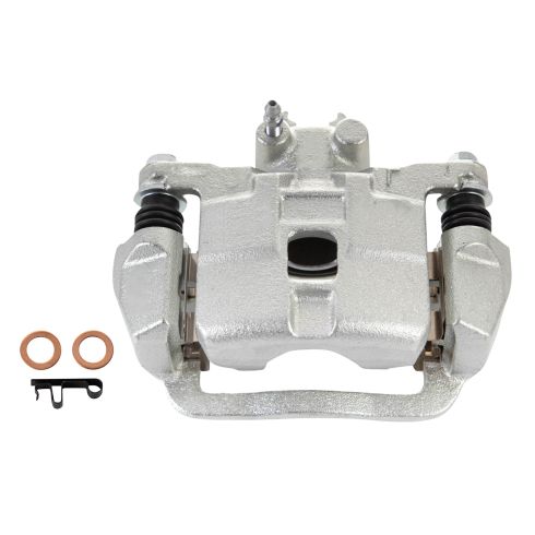 Subaru Forester Impreza Rear Ceramic Premium G-Coated Brake Pad & Rotor Kit with Calipers TRQ Performance BKA26911
