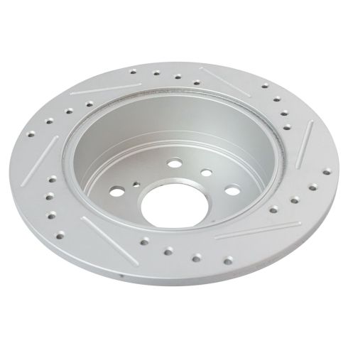 Toyota Avalon Camry Rear Ceramic Premium G-Coated Brake Pad & Rotor Kit with Calipers TRQ Performance BKA26929
