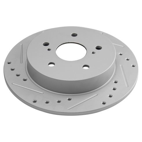 Suzuki SX4 Rear Ceramic Premium G-Coated Brake Pad & Rotor Kit with Calipers TRQ Performance BKA26950