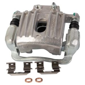 Hyundai Entourage Rear Semi-Metallic Premium G-Coated Brake Pad & Rotor Kit with Calipers TRQ Performance BKA26975