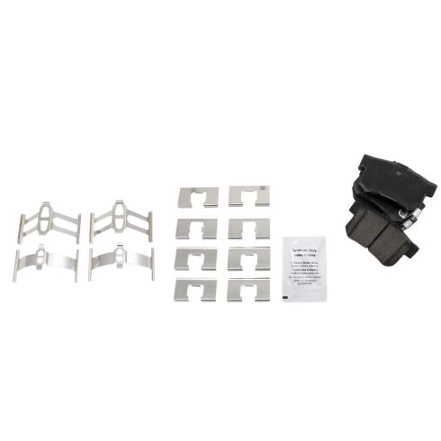Honda Accord Rear Ceramic Premium G-Coated Brake Pad & Rotor Kit with Performance Calipers & Hoses TRQ Performance BKA33589