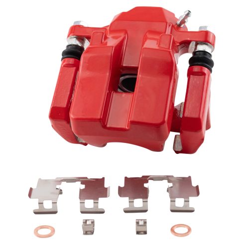 2012-18 Toyota Rav4 Rear Ceramic Premium G-Coated Performance Brake Pad & Rotor Kit with Performance Calipers & Hoses TRQ Performance BKA33792 - Image 6