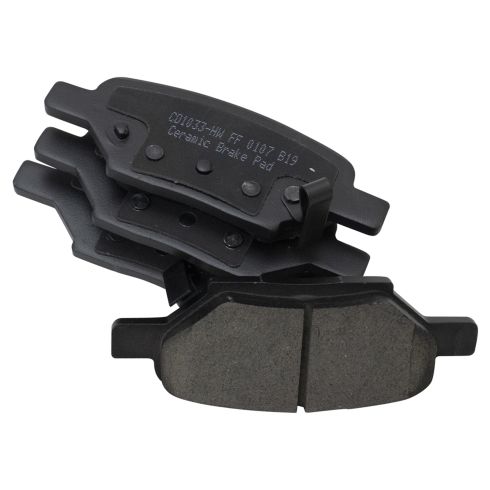 Chevrolet Pontiac Saturn Rear Ceramic Premium G-Coated Brake Pad & Rotor Kit with Performance Calipers & Hoses TRQ Performance BKA33804 - Image 3