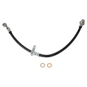 Honda Accord Front Ceramic Premium G-Coated Brake Pad & Rotor Kit with Calipers & Hoses TRQ Performance BKA34012