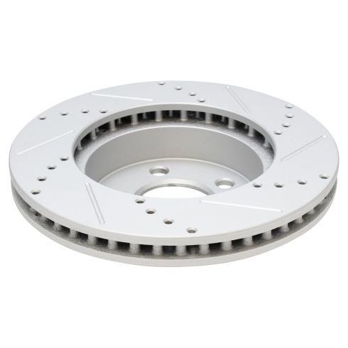 2002-07 Jeep Liberty Front Semi-Metallic Premium G-Coated Performance Brake Pad & Rotor Kit with Calipers & Hoses TRQ Performance BKA34019 - Image 2