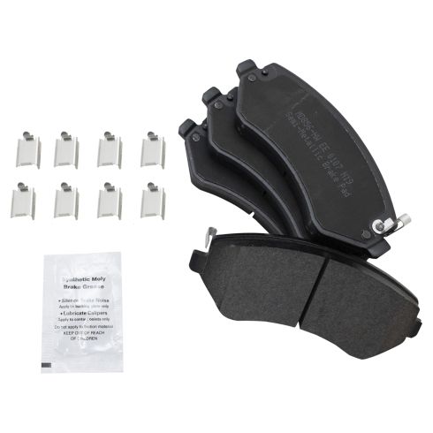 2002-07 Jeep Liberty Front Semi-Metallic Premium G-Coated Performance Brake Pad & Rotor Kit with Calipers & Hoses TRQ Performance BKA34019 - Image 5