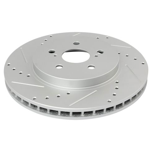 Lexus RX330 RX350 RX400h Front Ceramic Premium G-Coated Brake Pad & Rotor Kit with Calipers & Hoses TRQ Performance BKA34022