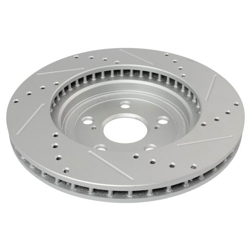 Lexus RX330 RX350 RX400h Front Ceramic Premium G-Coated Brake Pad & Rotor Kit with Calipers & Hoses TRQ Performance BKA34022