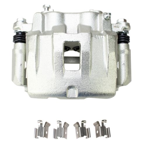 Jeep Grand Cherokee Front Ceramic Premium G-Coated Brake Pad & Rotor Kit with Calipers & Hoses TRQ Performance BKA34074