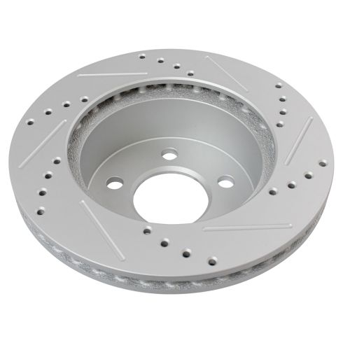 Jeep Cherokee Wrangler Front Ceramic Premium G-Coated Brake Pad & Rotor Kit with Calipers & Hoses TRQ Performance BKA34075