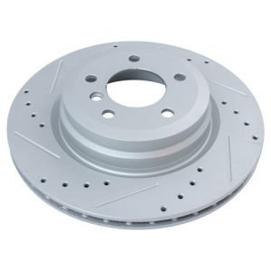 BMW 335d 335i 335i xDrive 335xi Front & Rear Semi-Metallic Premium G-Coated Brake Pad & Rotor Kit TRQ Performance BKA35646