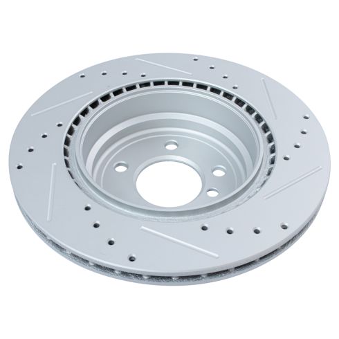BMW 335d 335i 335i xDrive 335xi Front & Rear Semi-Metallic Premium G-Coated Brake Pad & Rotor Kit TRQ Performance BKA35646