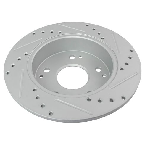 2002-06 Acura RSX Base Model Front & Rear Semi-Metallic Premium G-Coated Performance Brake Pad & Rotor Kit TRQ Performance BKA35664