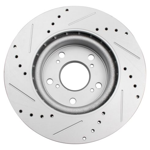 2012-16 Honda CR-V Front Wheel Drive Front & Rear Semi-Metallic Premium G-Coated Performance Brake Pad & Rotor Kit TRQ Performance BKA35671