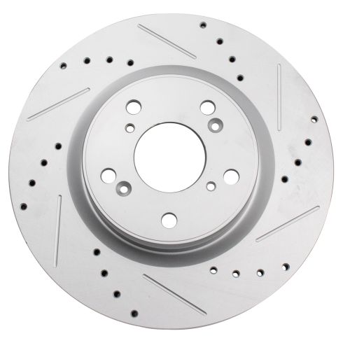 2012-16 Honda CR-V Front Wheel Drive Front & Rear Semi-Metallic Premium G-Coated Performance Brake Pad & Rotor Kit TRQ Performance BKA35671