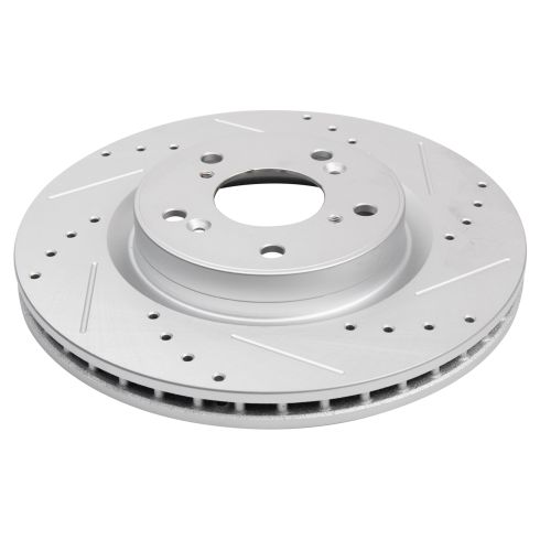 2012-16 Honda CR-V Front Wheel Drive Front & Rear Semi-Metallic Premium G-Coated Performance Brake Pad & Rotor Kit TRQ Performance BKA35671