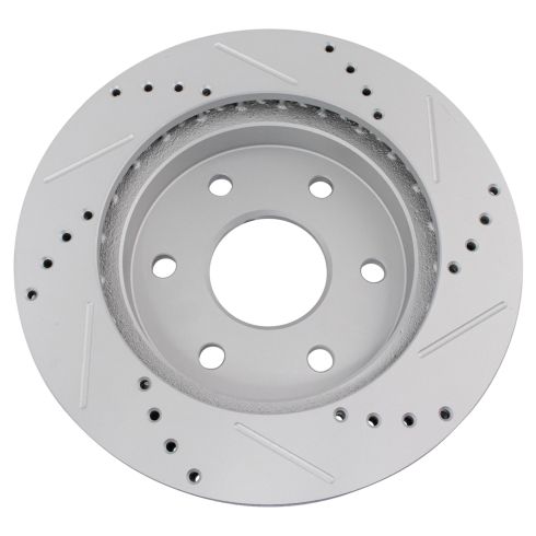 Chevrolet GMC Cadillac Front Semi-Metallic Premium G-Coated Brake Pad & Rotor Kit with Calipers TRQ Performance BKA35674