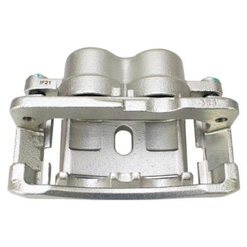 Chevrolet GMC Cadillac Front Semi-Metallic Premium G-Coated Brake Pad & Rotor Kit with Calipers TRQ Performance BKA35674 - Image 3