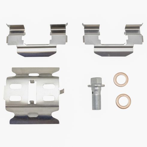 Chevrolet GMC Olds Isuzu Rear Semi-Metallic Premium G-Coated Brake Pad & Rotor Kit with Calipers TRQ Performance BKA35718 - Image 5