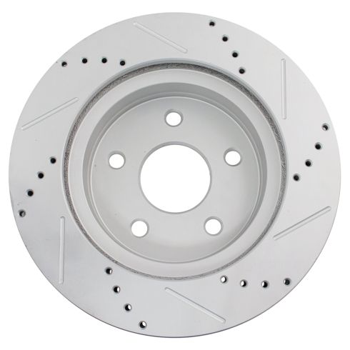 Dodge Ram 1500 Front Semi-Metallic Premium G-Coated Brake Pad & Rotor Kit with Calipers TRQ Performance BKA35725