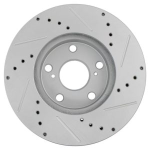 Toyota Camry Front Semi-Metallic Premium G-Coated Brake Pad & Rotor Kit with Calipers TRQ Performance BKA35727