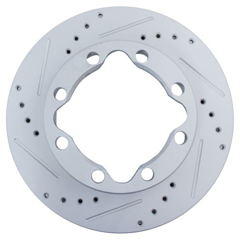 Chevrolet K2500 Suburban K1500 Front Semi-Metallic Premium G-Coated Brake Pad & Rotor Kit with Performance Calipers TRQ Performance BKA35753 - Image 5