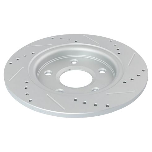 Dodge Journey Rear Semi-Metallic Premium G-Coated Brake Pad & Rotor Kit with Calipers TRQ Performance BKA35787 - Image 2
