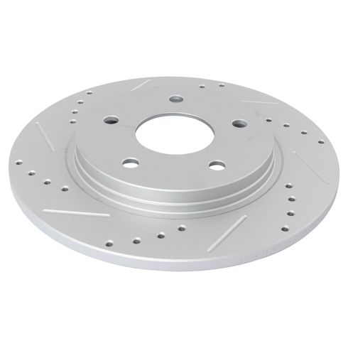 Dodge Journey Rear Semi-Metallic Premium G-Coated Brake Pad & Rotor Kit with Calipers TRQ Performance BKA35787 - Image 3