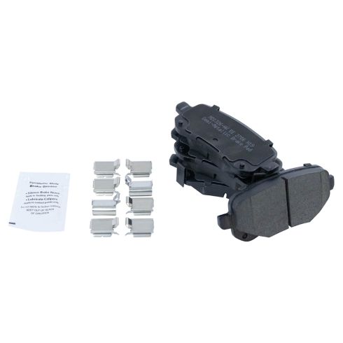 Dodge Journey Rear Semi-Metallic Premium G-Coated Brake Pad & Rotor Kit with Calipers TRQ Performance BKA35787 - Image 5