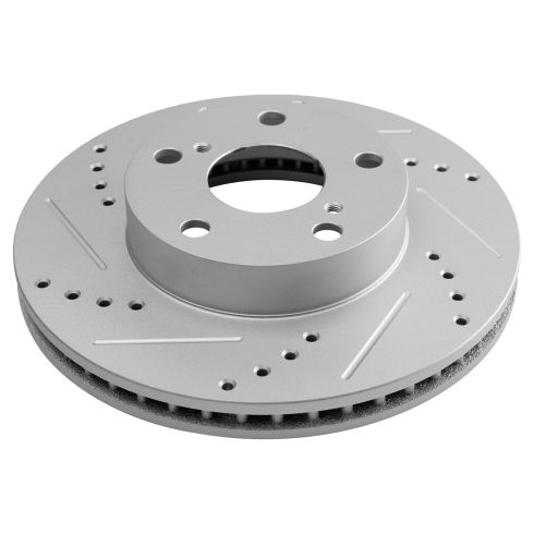 Toyota Tacoma Front Semi-Metallic Premium G-Coated Brake Pad & Rotor Kit with Performance Calipers TRQ Performance BKA35789