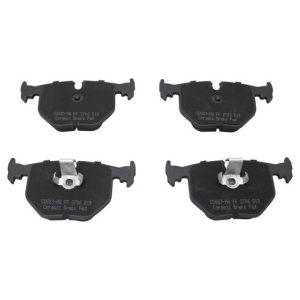 BMW X5 Rear Ceramic Premium G-Coated Brake Pad & Rotor Kit TRQ Performance BKA36326