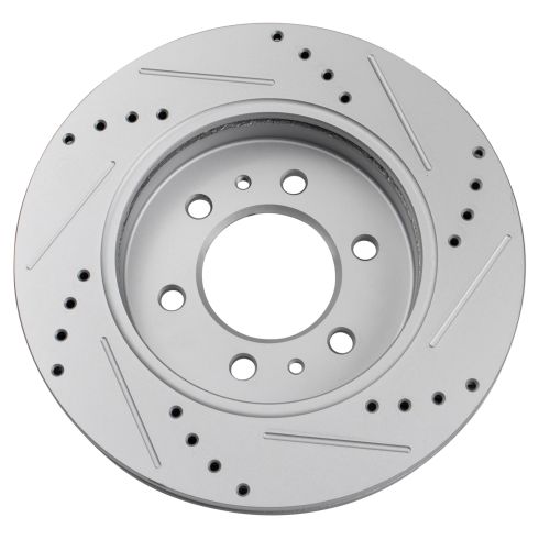 2009 Ford F150 Truck Front with 6 Lug Wheels Ceramic Premium G-Coated Performance Brake Pad & Rotor Kit TRQ Performance BKA36333
