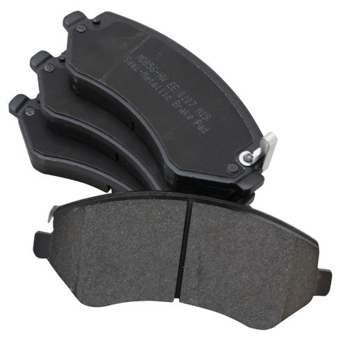 2006 Dodge Grand Caravan Front with Rear Drum Brakes Semi-Metallic Premium G-Coated Brake Pad & Rotor Kit TRQ Performance BKA37423