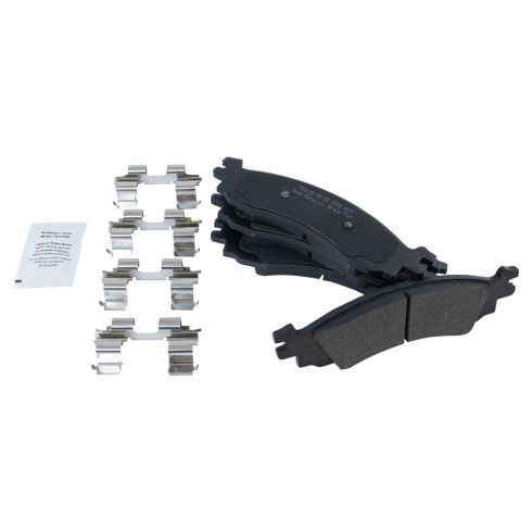 Ford Mercury Front Semi-Metallic Premium G-Coated Brake Pad & Rotor Kit TRQ Performance BKA37426