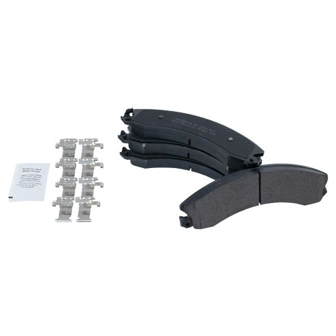 2016-19 Chevrolet Suburban 3500 HD Front & Rear Semi-Metallic Premium G-Coated Brake Pad & Rotor Kit TRQ Performance BKA37441