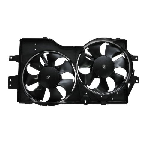 1996-00 Dodge Chrysler Plymouth Dual Radiator & Condenser Fan Assembly TRQ RFA83250