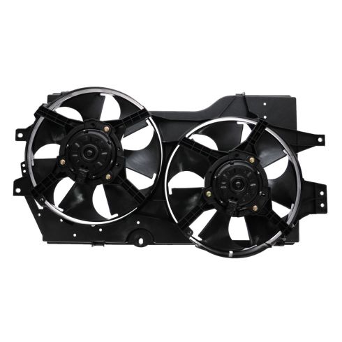 1996-00 Dodge Chrysler Plymouth Dual Radiator & Condenser Fan Assembly TRQ RFA83250