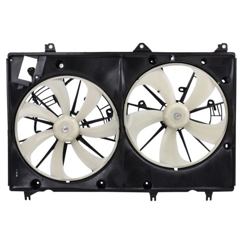 2008-13 Toyota Highlander V6 3.5L with Tow Package Dual Radiator & Condenser Fan Assembly TRQ RFA83474