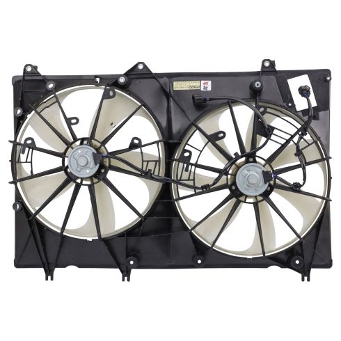 2008-13 Toyota Highlander V6 3.5L with Tow Package Dual Radiator & Condenser Fan Assembly TRQ RFA83474