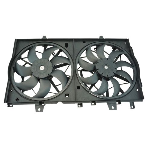 Nissan Rogue Dual Radiator & Condenser Fan Assembly TRQ RFA83636