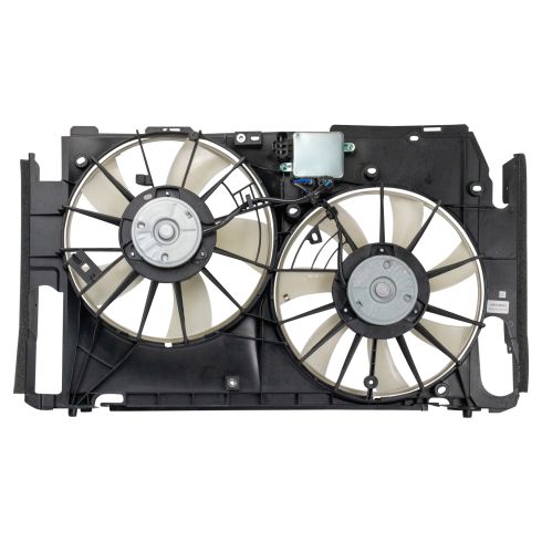 2009-12 Toyota Rav4 V6 3.5L with Tow Package Dual Radiator & Condenser Fan Assembly TRQ RFA89273