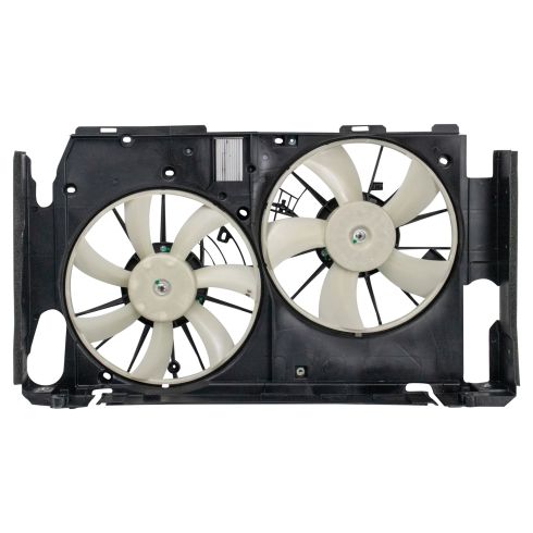 2009-12 Toyota Rav4 V6 3.5L with Tow Package Dual Radiator & Condenser Fan Assembly TRQ RFA89273