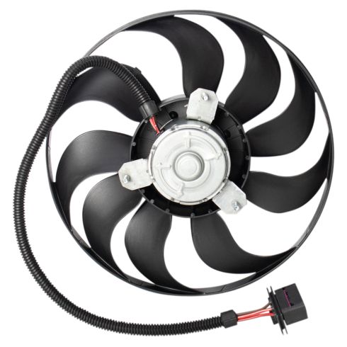 VW Audi Passenger Side Engine Cooling Fan Assembly TRQ RFA80424