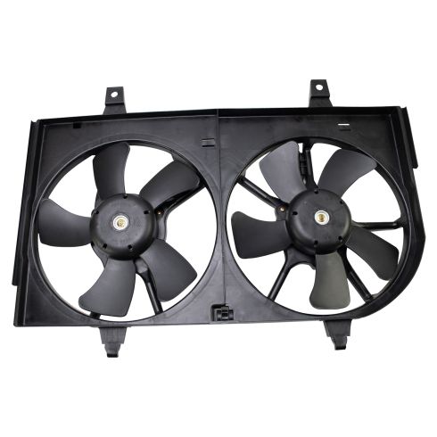 Nissan Maxima Infiniti I35 Dual Radiator & Condenser Fan Assembly TRQ RFA80455