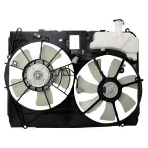 2004-05 Toyota Sienna with Tow Package Dual Radiator & Condenser Fan Assembly TRQ RFA80463