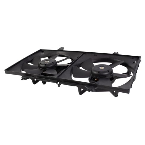 1998-01 Nissan Altima L4 2.4L Dual Radiator & Condenser Fan Assembly TRQ RFA80466